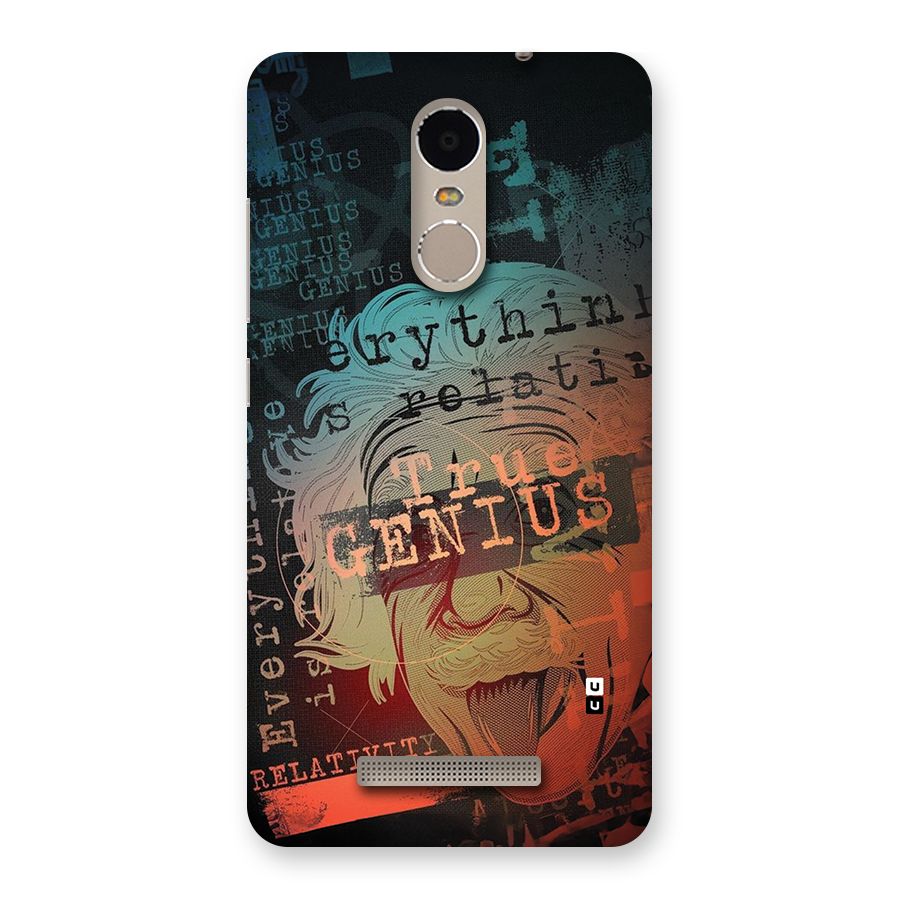 True Genius Back Case for Redmi Note 3