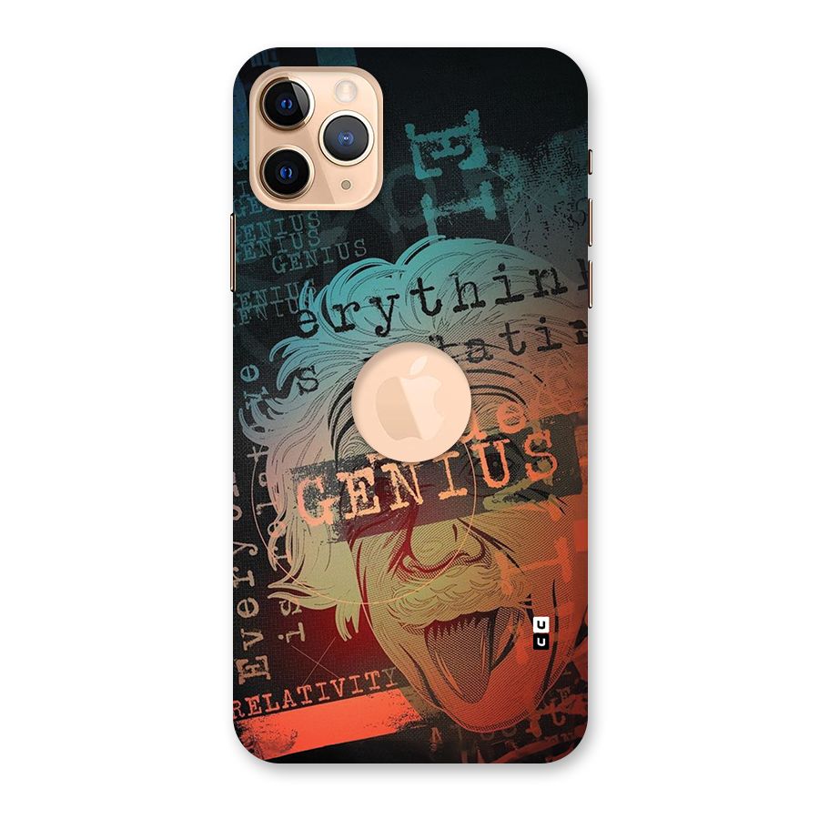 True Genius Back Case for iPhone 11 Pro Max Logo Cut