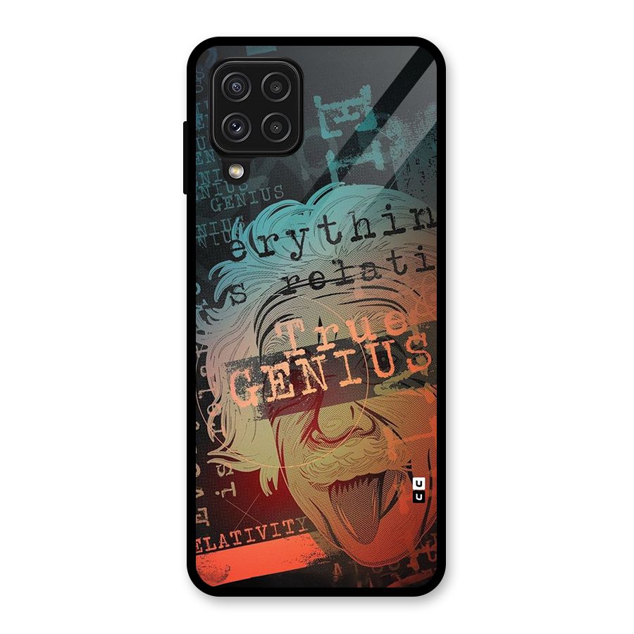 True Genius Glass Back Case for Galaxy A22 4G