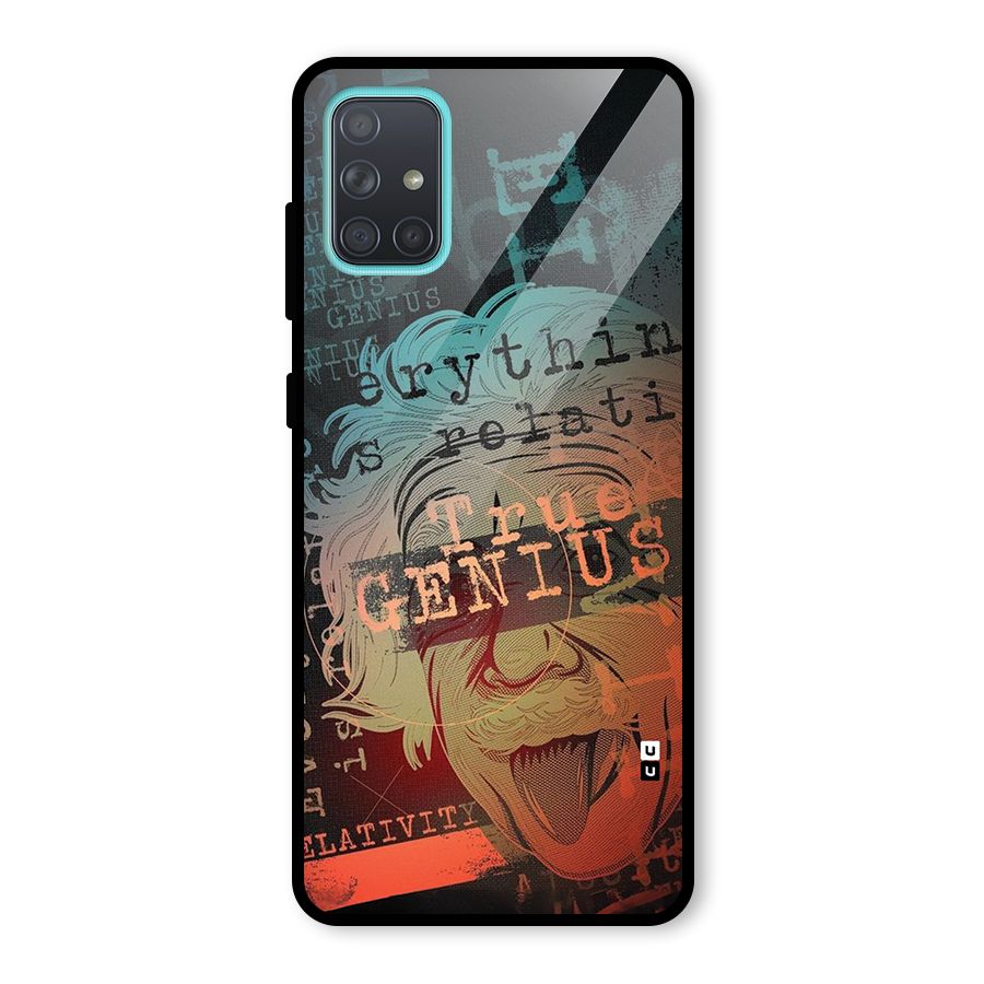 True Genius Glass Back Case for Galaxy A71