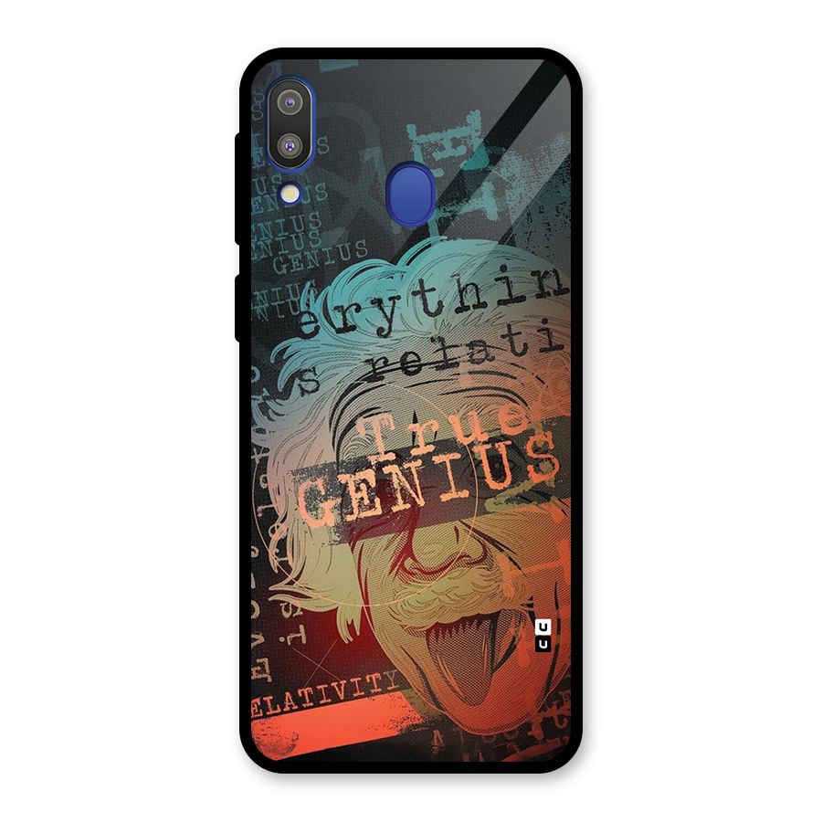 True Genius Glass Back Case for Galaxy M20