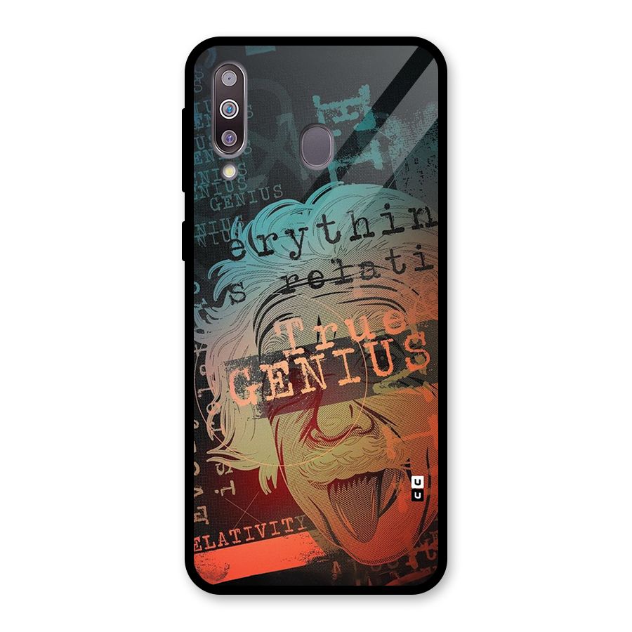 True Genius Glass Back Case for Galaxy M30