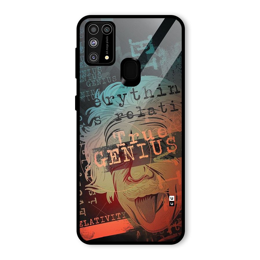 True Genius Glass Back Case for Galaxy M31