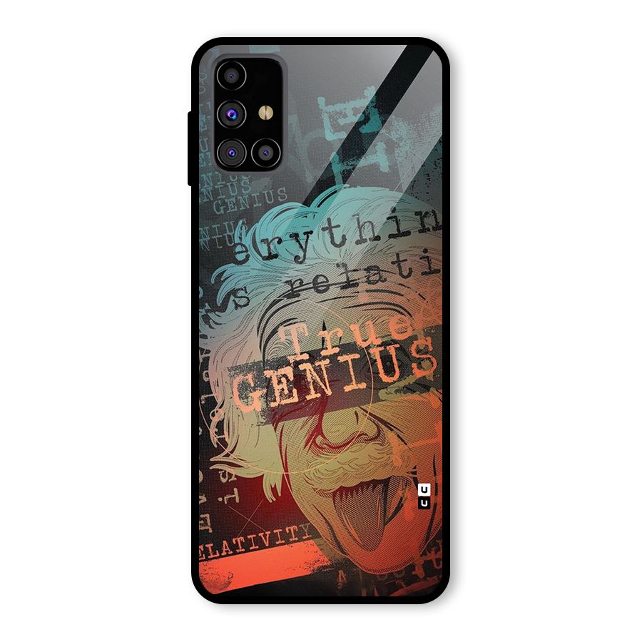 True Genius Glass Back Case for Galaxy M31s