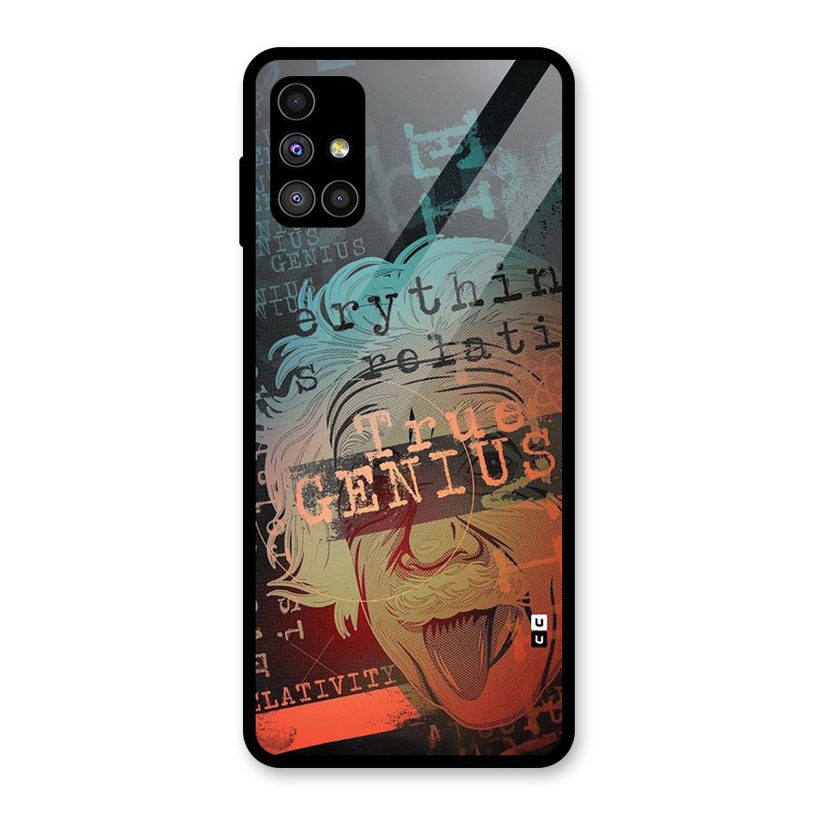 True Genius Glass Back Case for Galaxy M51