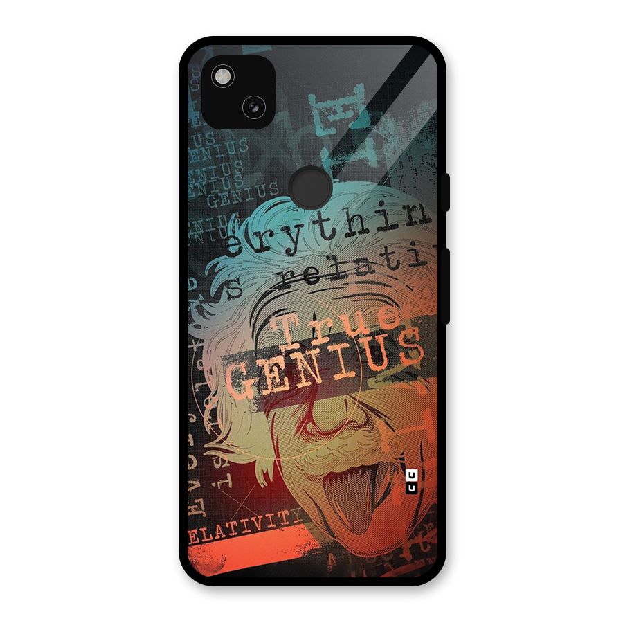 True Genius Glass Back Case for Google Pixel 4a
