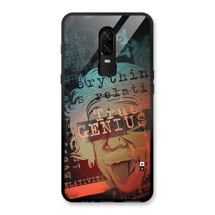 True Genius Glass Back Case for OnePlus 6