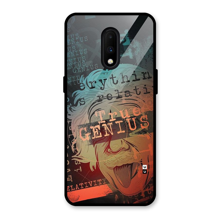 True Genius Glass Back Case for OnePlus 7