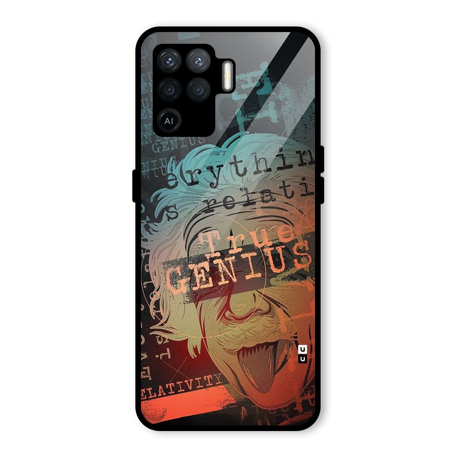True Genius Glass Back Case for Oppo F19 Pro