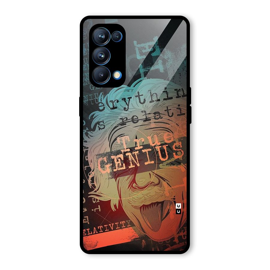 True Genius Glass Back Case for Oppo Reno5 Pro 5G