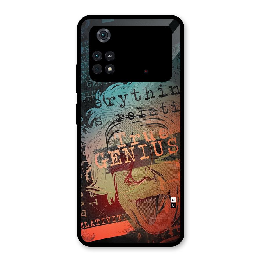 True Genius Glass Back Case for Poco M4 Pro 4G