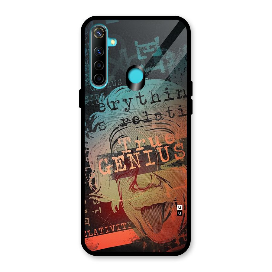 True Genius Glass Back Case for Realme 5