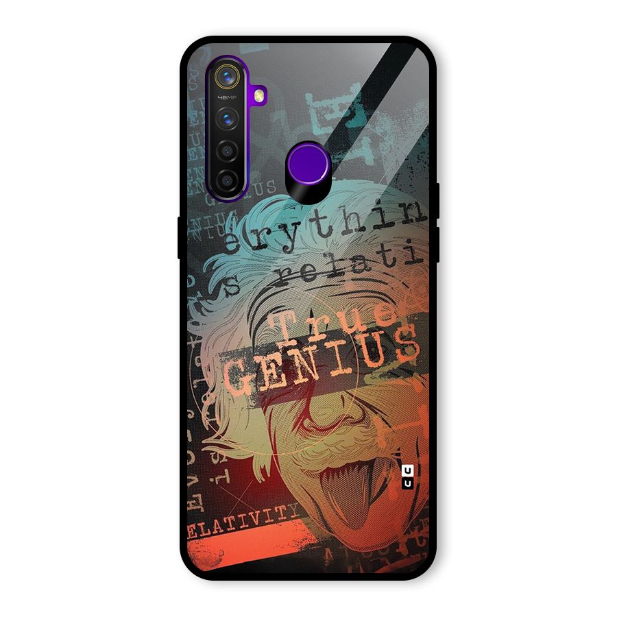 True Genius Glass Back Case for Realme 5 Pro