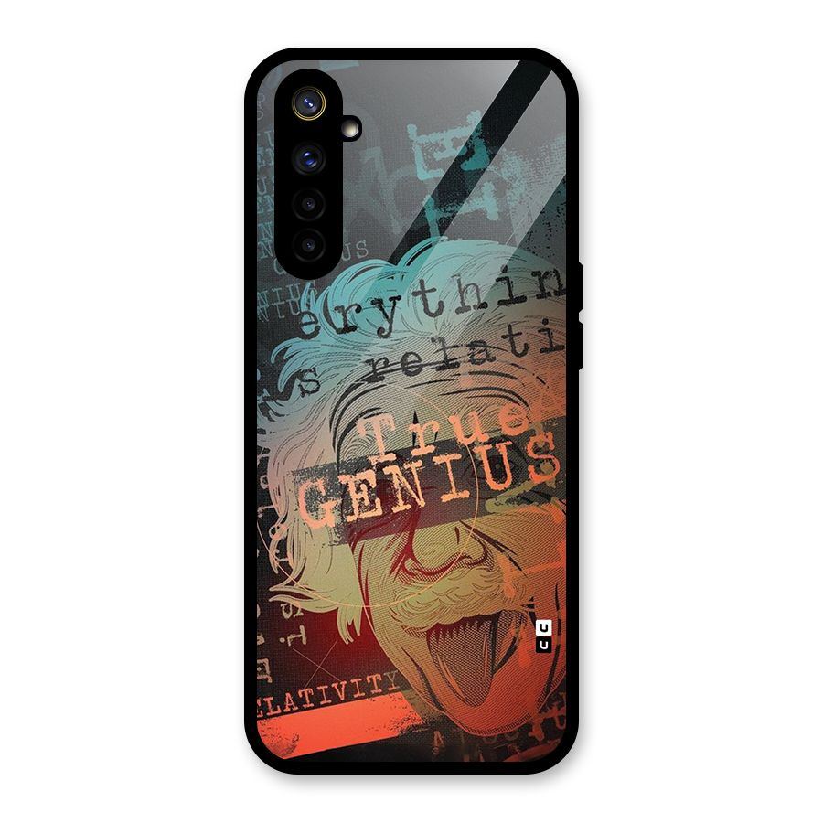 True Genius Glass Back Case for Realme 6