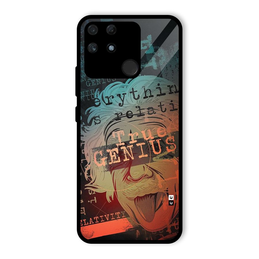 True Genius Glass Back Case for Realme Narzo 50A