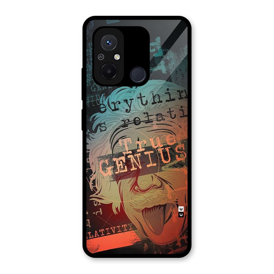 True Genius Glass Back Case for Redmi 12C