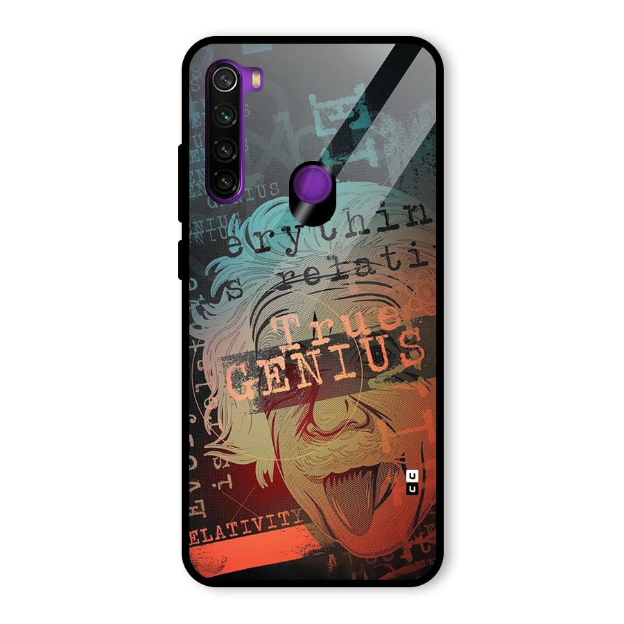 True Genius Glass Back Case for Redmi Note 8