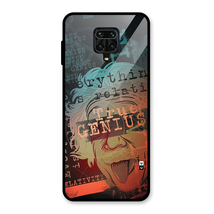 True Genius Glass Back Case for Redmi Note 9 Pro