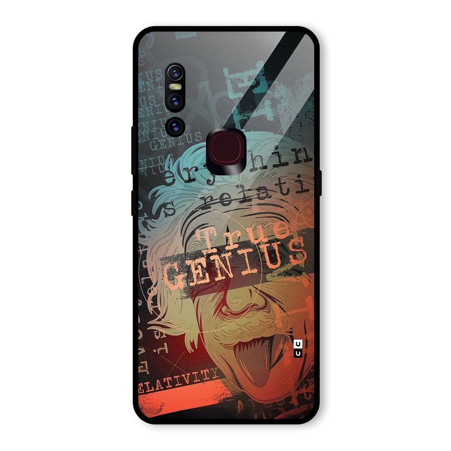 True Genius Glass Back Case for Vivo V15