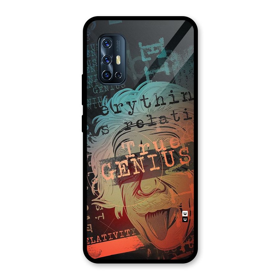 True Genius Glass Back Case for Vivo V17