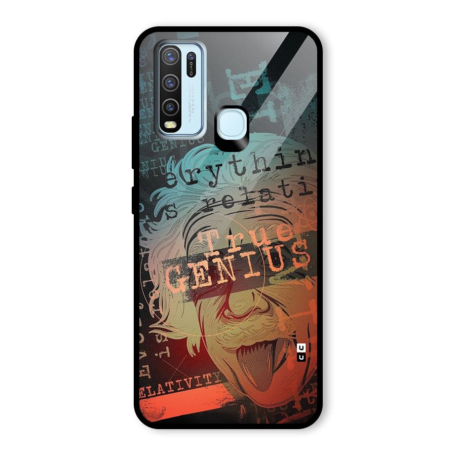 True Genius Glass Back Case for Vivo Y30