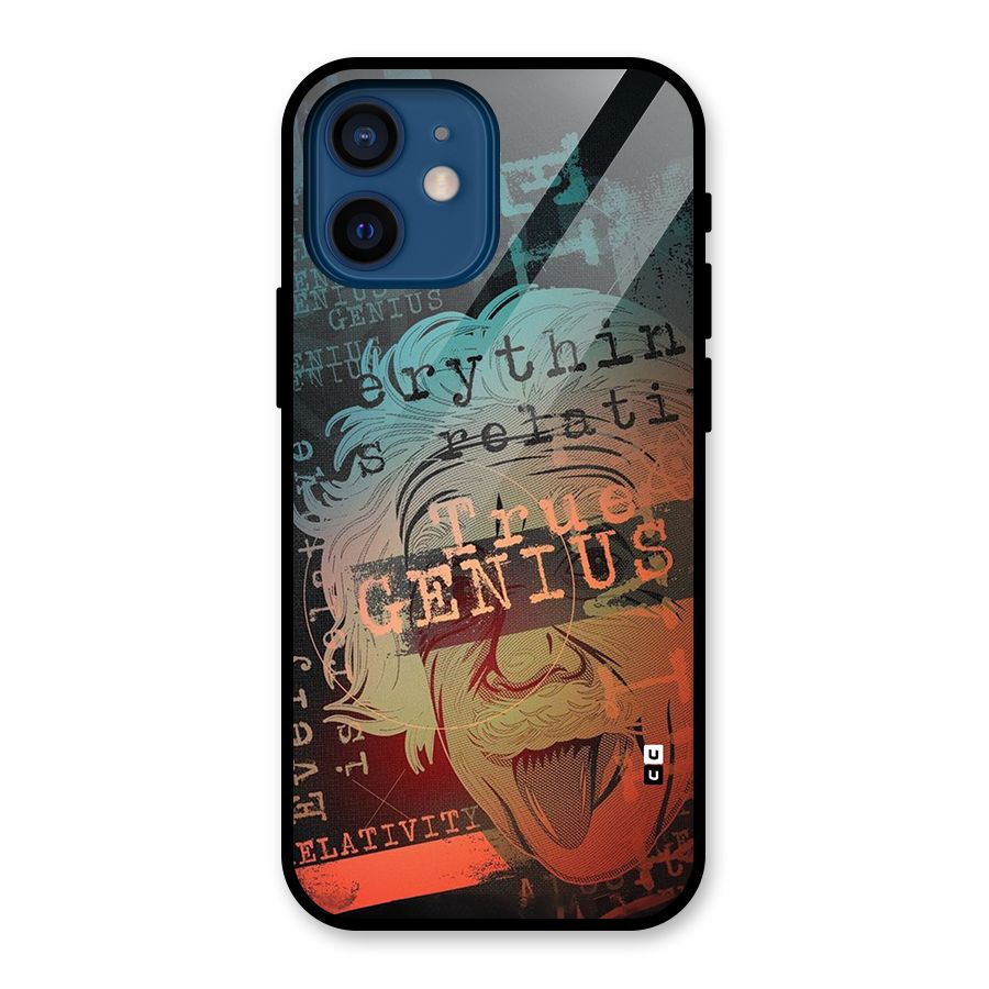 True Genius Glass Back Case for iPhone 12 Mini