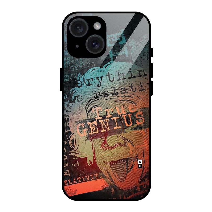 True Genius Glass Back Case for iPhone 15