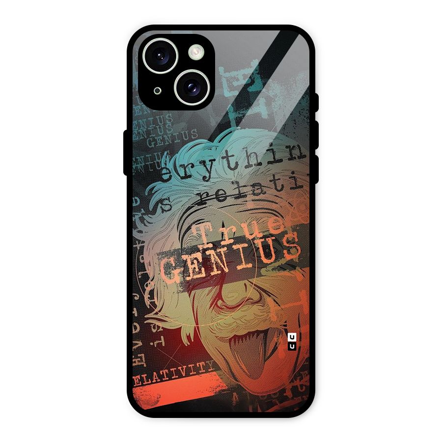 True Genius Glass Back Case for iPhone 15 Plus