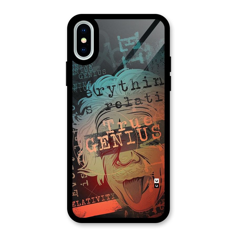 True Genius Glass Back Case for iPhone XS
