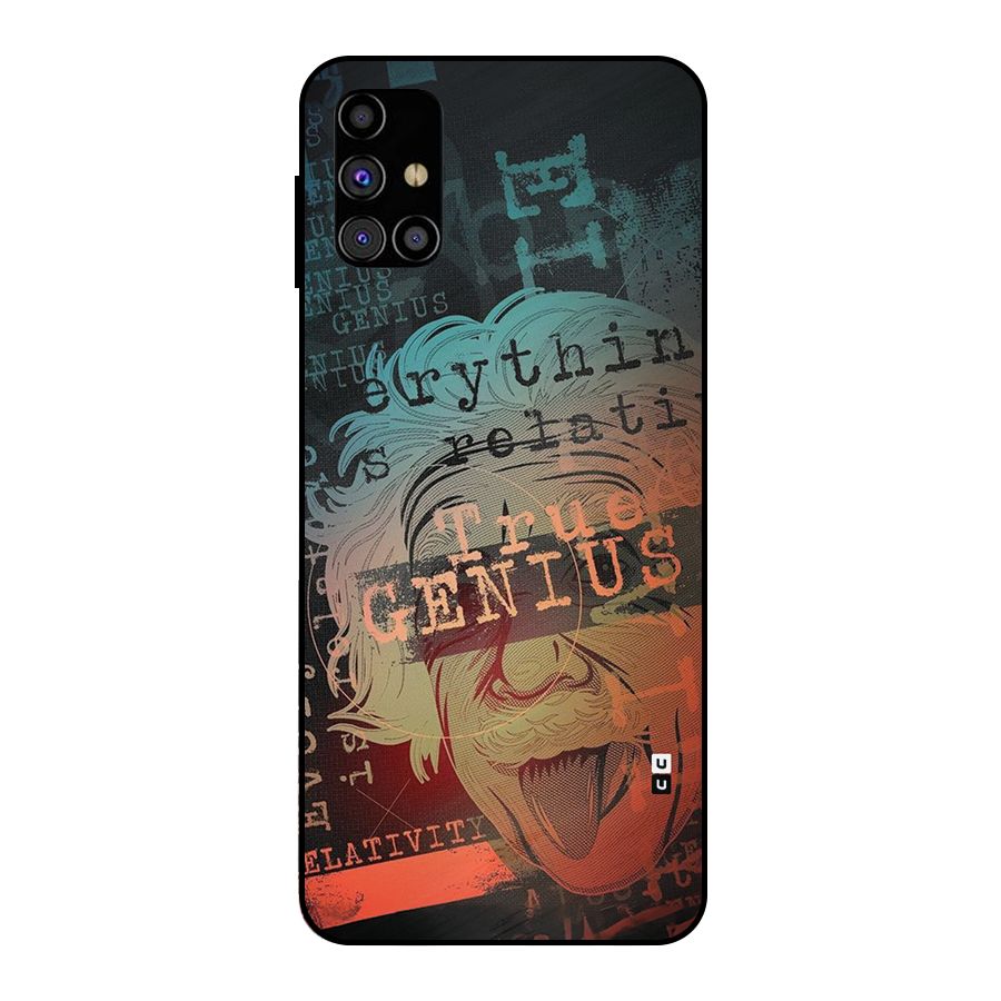 True Genius Metal Back Case for Galaxy M31s
