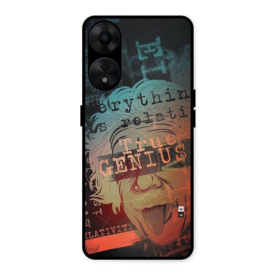 True Genius Metal Back Case for Oppo A78 5G