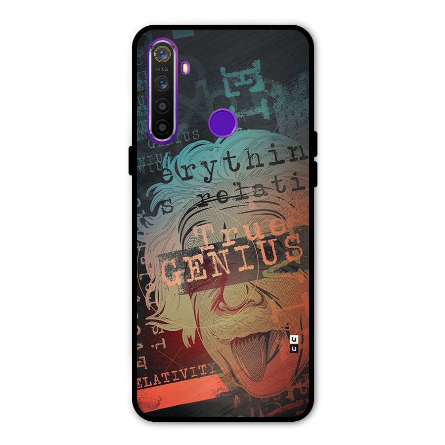 True Genius Metal Back Case for Realme 5