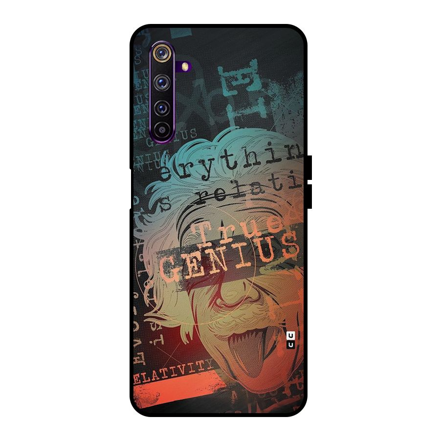 True Genius Metal Back Case for Realme 6 Pro