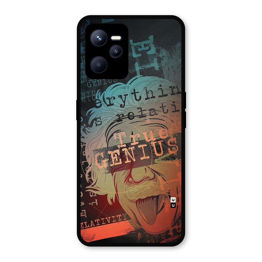 True Genius Metal Back Case for Realme C35