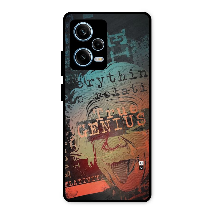 True Genius Metal Back Case for Redmi Note 12 Pro