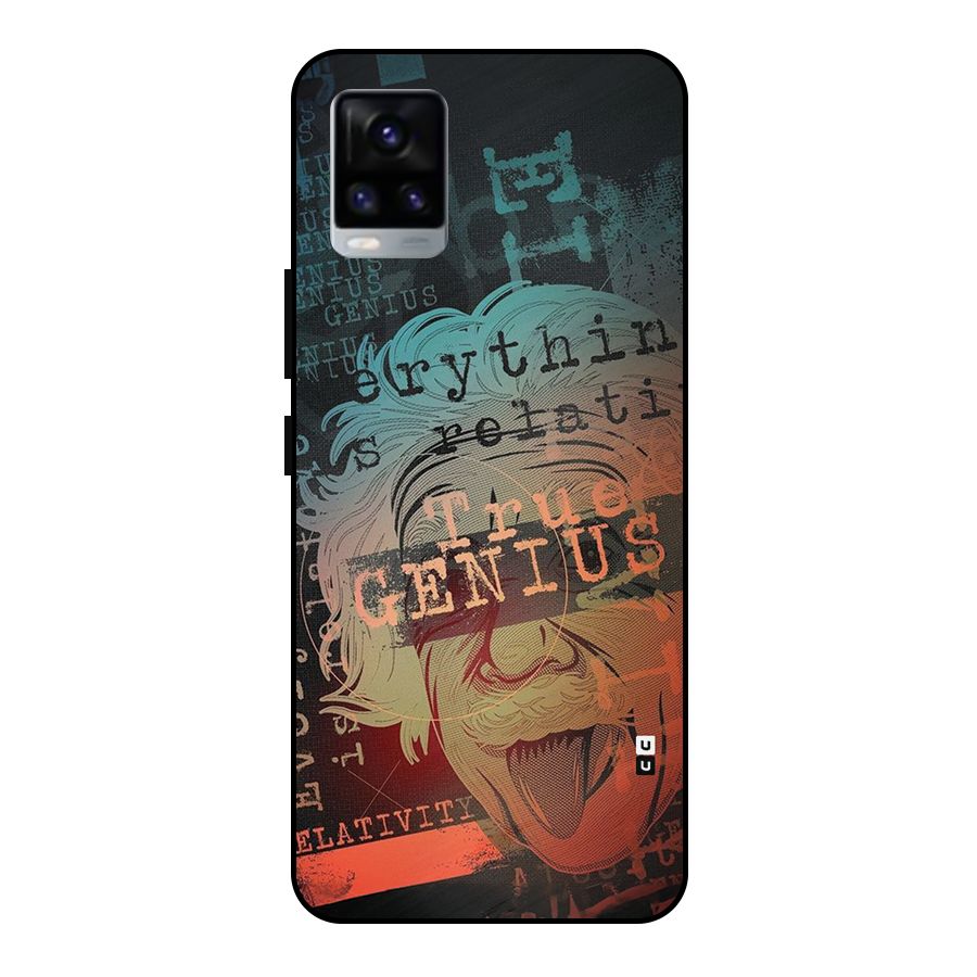 True Genius Metal Back Case for Vivo V20 2021