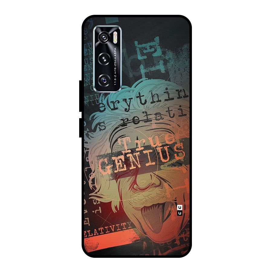 True Genius Metal Back Case for Vivo V20 SE