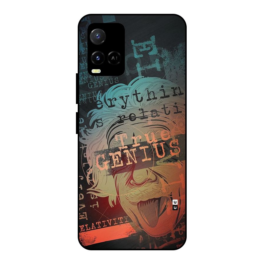 True Genius Metal Back Case for Vivo Y21G