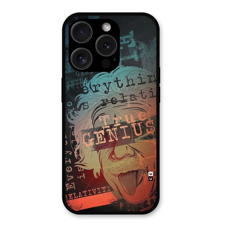 True Genius Metal Back Case for iPhone 15 Pro