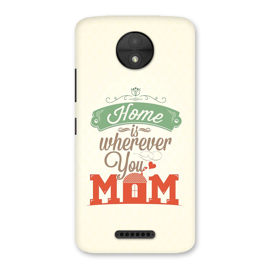 True Home Back Case for Moto C