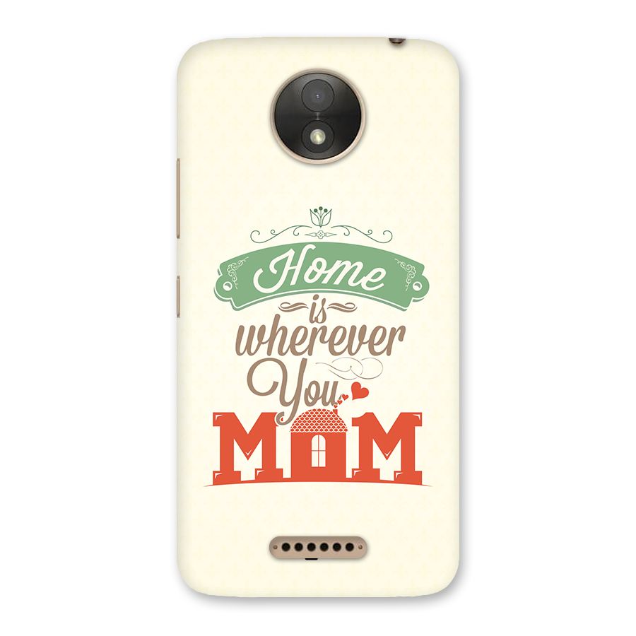 True Home Back Case for Moto C Plus
