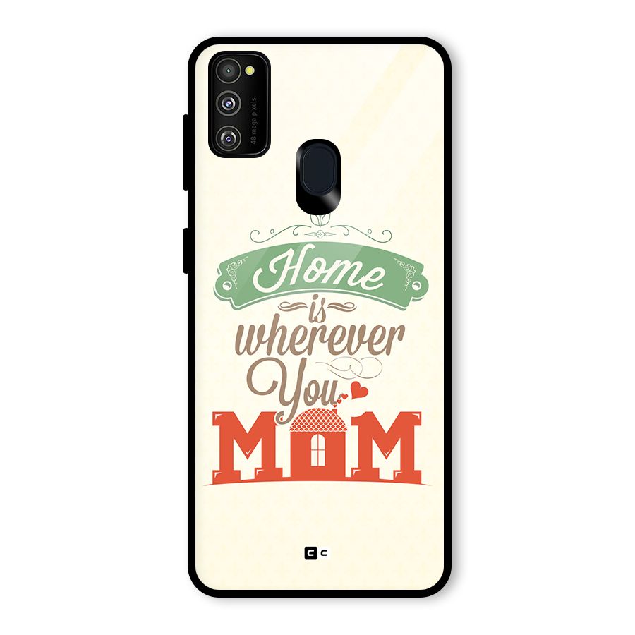 True Home Glass Back Case for Galaxy M21