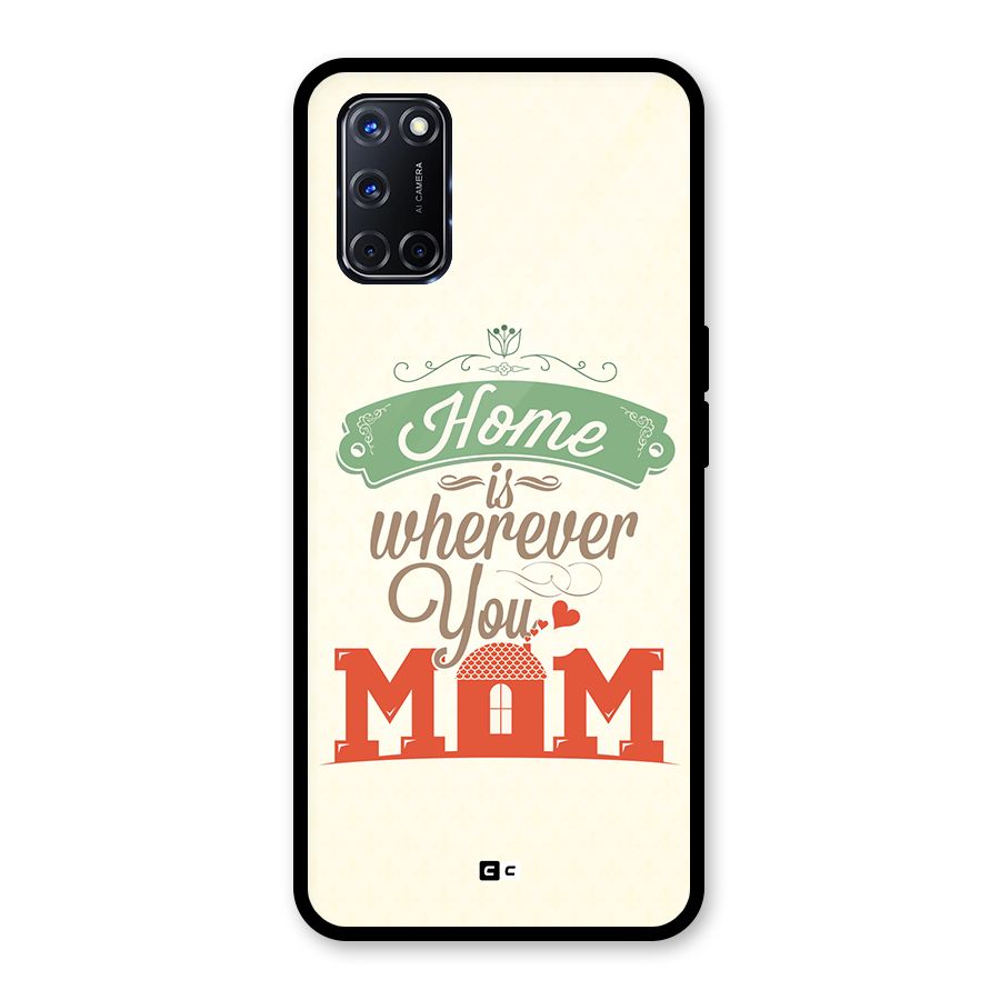 True Home Glass Back Case for Oppo A52