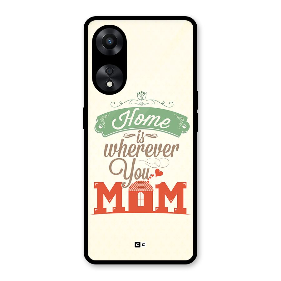 True Home Glass Back Case for Oppo A78