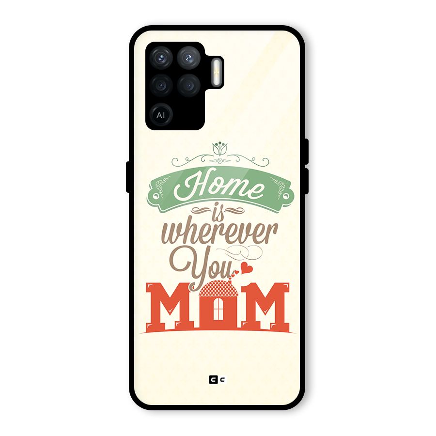 True Home Glass Back Case for Oppo F19 Pro