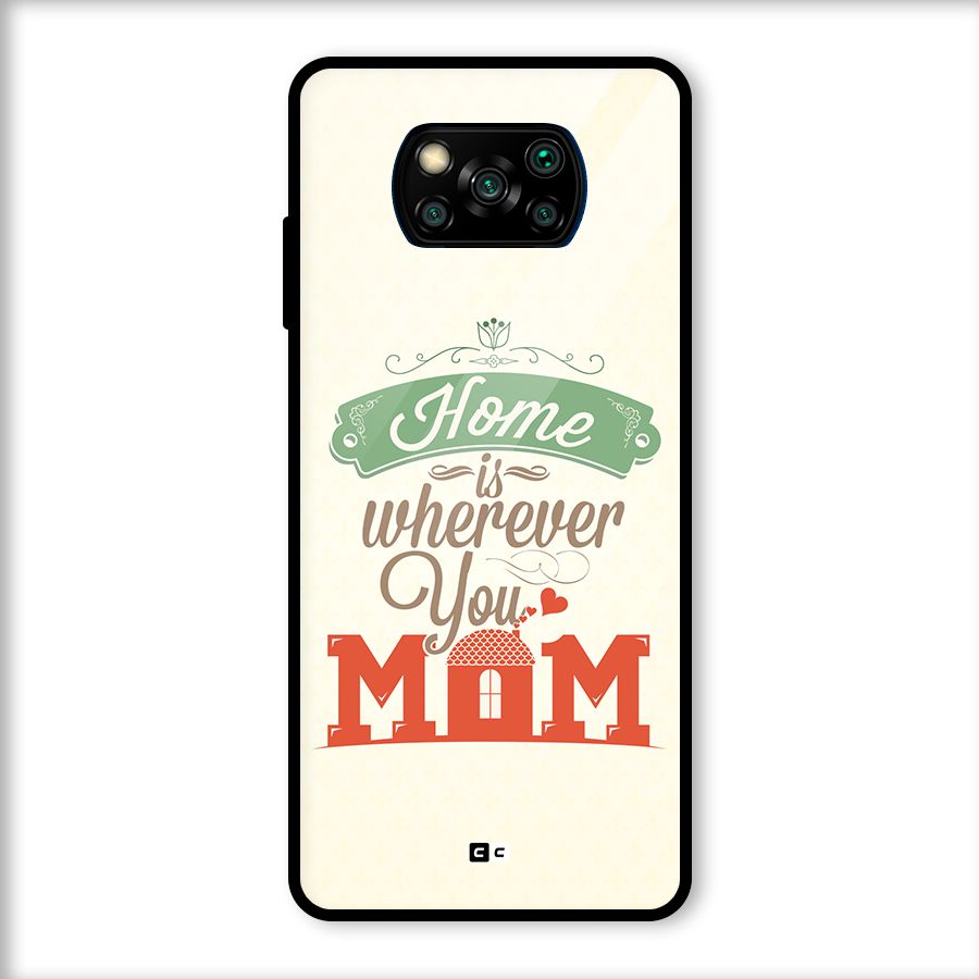 True Home Glass Back Case for Poco X3