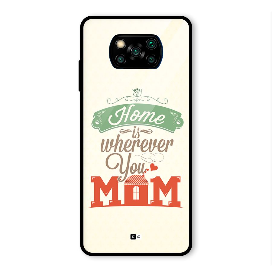 True Home Glass Back Case for Poco X3 Pro