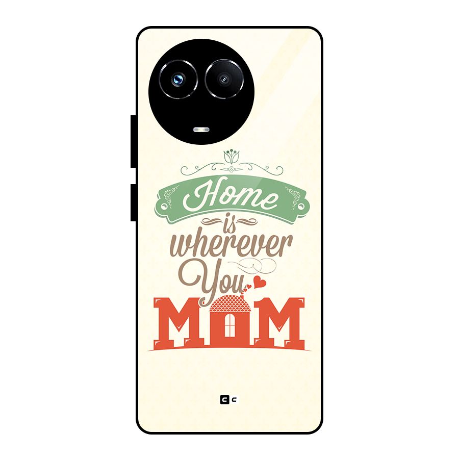 True Home Glass Back Case for Realme 11X