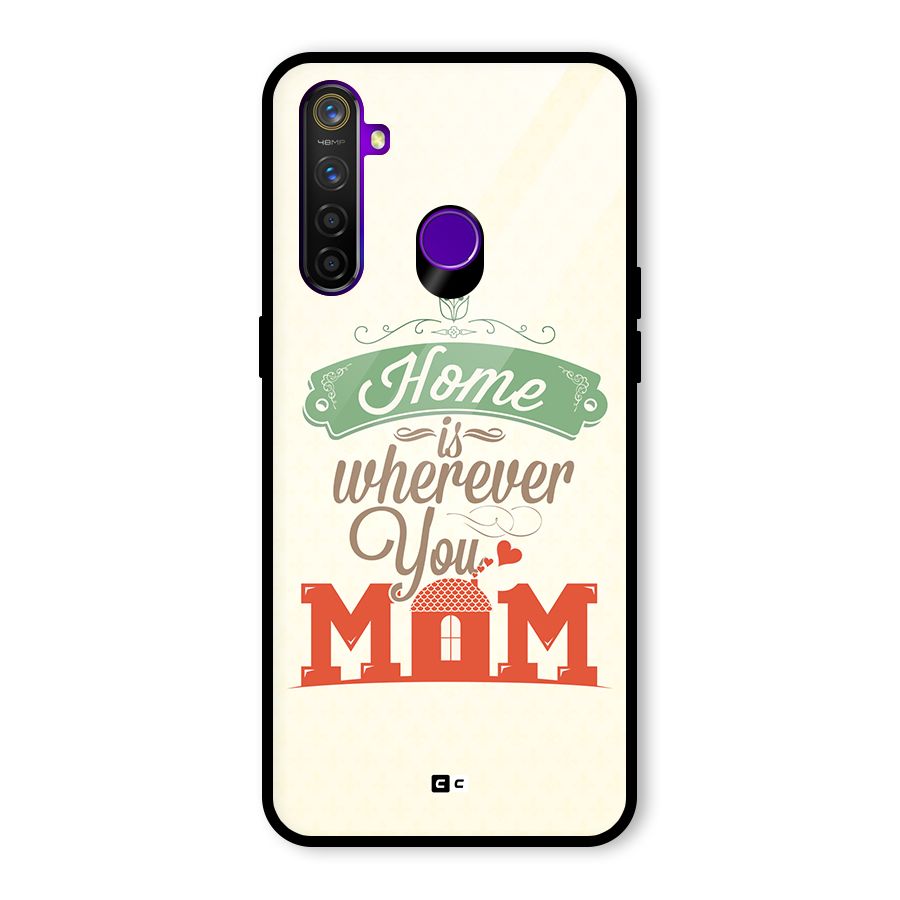 True Home Glass Back Case for Realme 5 Pro