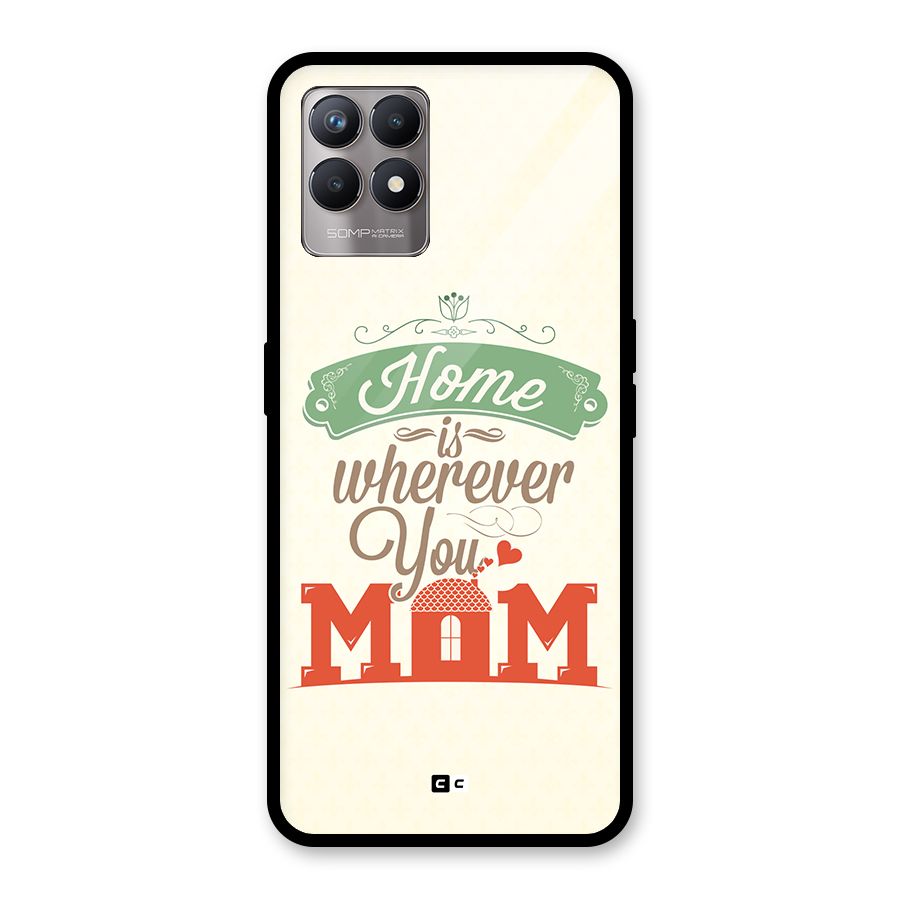 True Home Glass Back Case for Realme 8i